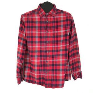 Eddie Bauer Flannel Shirt Men's Medium Button Up Plaid Cotton Casual Long Sleeve